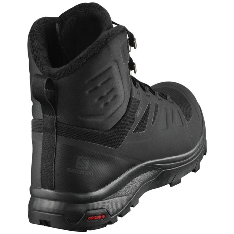 Black Salomon Outblast Thinsulate Climasalomon Waterproof Men's Winter Boots | IE HZ0653